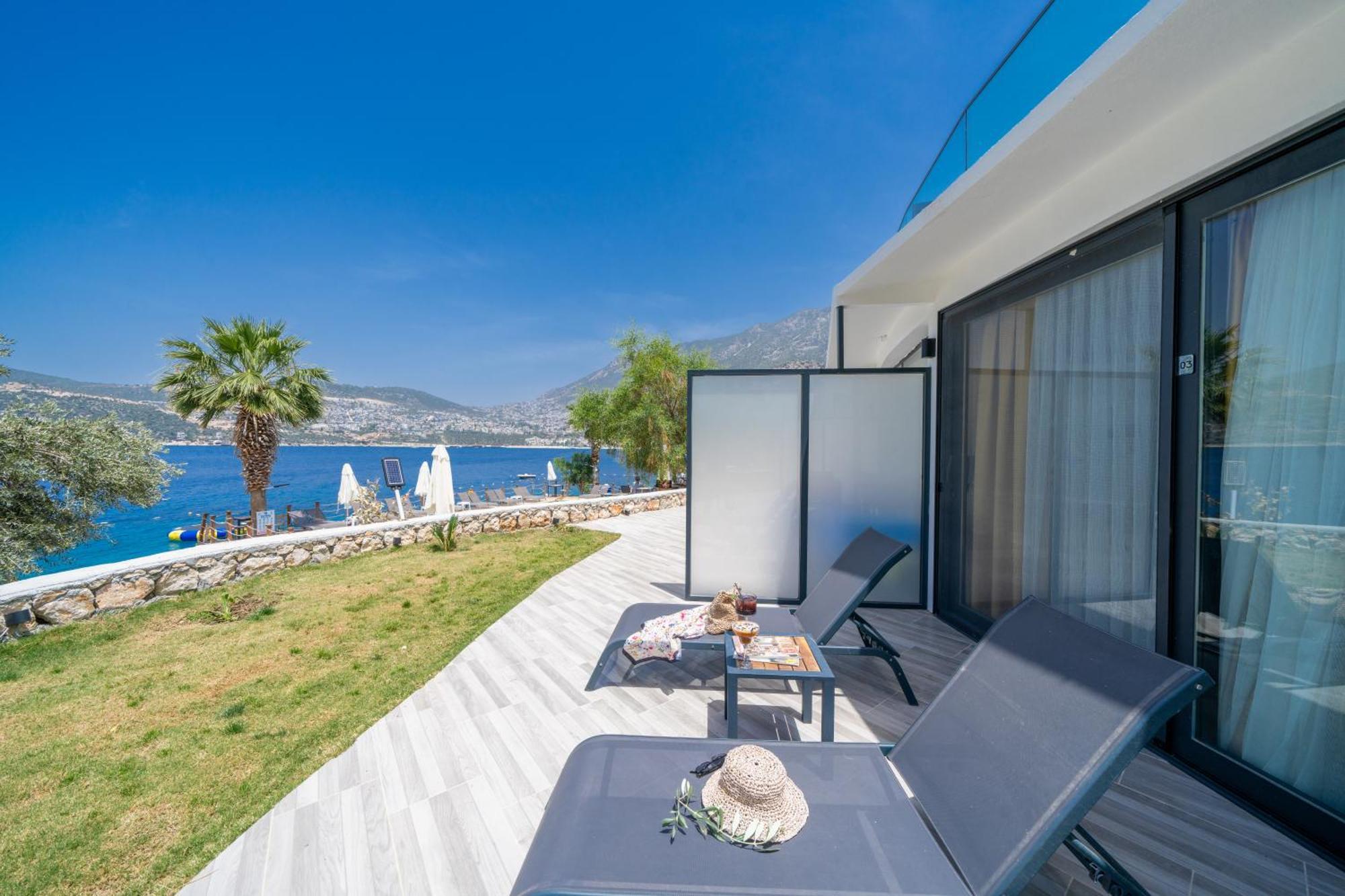 קס Kalkan Beach Park Hotel מראה חיצוני תמונה